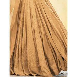 Fabulous Beige Sequins Georgette Festival Lehenga Choli for <b>Wedding</b> - Product Image 2