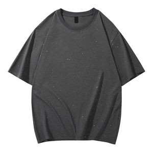 Nouveau T-shirt Noir Scintillant pour Homme 2026 – Tendance Streetwear Décontracté à Manches Courtes, Respirant et Mode pour le Quotidien - Product Image 3