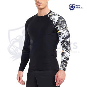 เสื้อฟิตเนสเนื้อผ้าบางเบา ทันสมัย คุณภาพสูง ระบายอากาศได้ดี แขนยาว ยอดนิยม ขายดี เสื้อออกกำลังกายผู้ชาย แรชการ์ด - Product Image 6