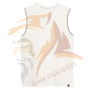 เสื้อกล้ามผู้ชายระบายอากาศได้ดี แบรนด์ส่วนตัว สินค้าใหม่ สีพื้น เสื้อกล้ามออกกำลังกาย - Product Image 5