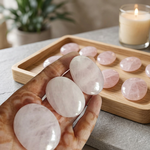 Cuarzo Rosa Natural Ovalado Pulido, Piedra de Cristal Rosa, Cuarzo Rosa en Forma Ovalada, Piedra Suelta para Decoración, Colección, Regalo - Product Image 5