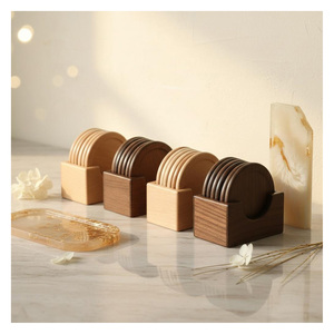 Posavasos de Madera Personalizados con Logotipo Impreso, Regalo Promocional Premium para Cafetería, Oficina, Restaurante, Colección Elegante - Product Image 4