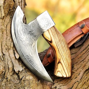 Hand Forged Tomahawk Axe with Forged Steel Blade and Wooden Handle for Outdoor Camping and Survival Use-900g - Product Image 5