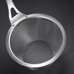 Infuseur à thé en acier inoxydable à mailles fines avec poignée en bois, filtre à thé en vrac, passoire de cuisine pour infusion de thé - Product Image 3