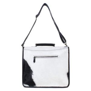 Bolso para portátil de cuero con pelo, hecho a mano, de piel de vacuno auténtica, maletín de oficina para hombres y mujeres, bolso de trabajo de lujo de diseñador, venta al por mayor LHLB-0018 - Product Image 4