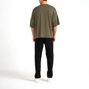 Premium Quality Men's Oversized T-<b>shirt</b> Front Custom Knitted Printing Solid <b>100</b>% <b>Polyester</b> High Street Style Eco-Friendly Quick - Product Image 5