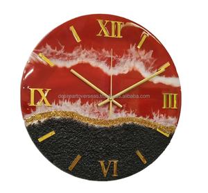 Écologique Peint Animal Motif Amour Thème Rond Résine Horloge Murale-En Vrac En Gros Décor À La Maison - Product Image 2