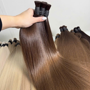 Extensiones de Cabello Humano Virgen Vietnamita Rusa, Cabello Premium a Granel, Calidad Super Double Drawn, 100g, Puntas Completas, Todos los Colores - Product Image 6