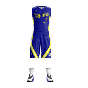 Ensemble de maillots de basket-ball personnalisés de haute qualité, design tendance, pour jeunes, vente en gros, fabriqué au Pakistan - Product Image 3