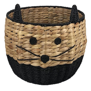 Panier de rangement en jacinthe d'eau, fibre naturelle, fait à la main, pour une organisation polyvalente de la maison, fournisseur durable du Vietnam - Product Image 6