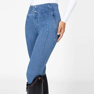 Pantalons d'équitation de haute qualité, extensibles dans 4 directions, en tissu technique doux au toucher. - Product Image 3