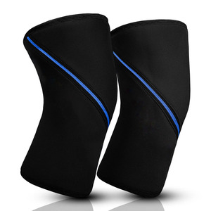 Heavy Duty Neoprene <b>Knee</b> Sleeves Pair for Powerlifting Gym <b>Exercise</b> Muscle Recovery and Joint Protection Support - Product Image 2
