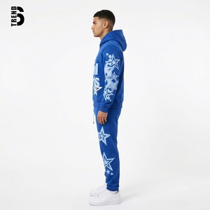 Conjunto Deportivo Personalizado Unisex para Hombre, Sudadera con Capucha y Pantalones de Felpa Gruesa, 2 Piezas, Venta al Por Mayor, con Impresión Personalizada - Product Image 2
