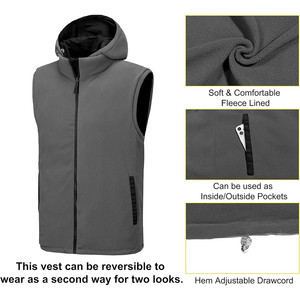 Nouveau gilet matelassé personnalisé OEM, veste d'équitation tendance, vêtements d'hiver décontractés, gilet rembourré, manteau pour homme. - Product Image 6