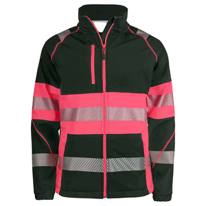 Lightweight Professional High Visibility <b>Reflective</b> with Front Zipper Maximum Protection Comfortable Workwear Safety <b>Jacket</b> - Product Image 1