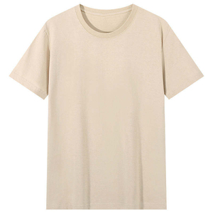 Men's <b>Black</b> Short Sleeve O-Neck <b>T</b>-<b>Shirt</b> 100% Cotton Regular Fit Casual Jersey Knitted Solid Color <b>Plain</b> Dyed - Product Image 1