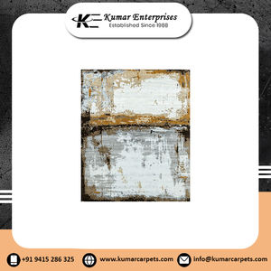 Handcrafted Low-Thickness Woolen Carpets Abstract Pattern Silk Embroidered Prayer <b>Rugs</b> Comfort Living Spaces Area <b>Rugs</b> Sets - Product Image 5