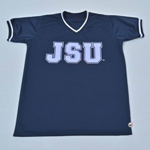 T-shirt unisexe JSU col en V à manches courtes, bleu marine, en jersey, nouveau motif, décontracté, respirant, coupe classique, écoresponsable, t-shirt d'amitié - Product Image 5
