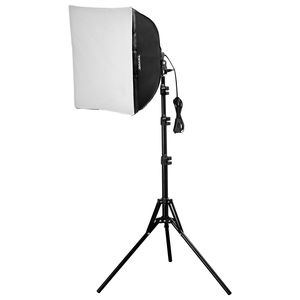 Kit di Illuminazione Professionale con Softbox 16'' X 16'', Lampadine LED 45W, Temperatura Colore Regolabile 3000-6500K, Supporto Treppiede per Fotografia - Product Image 1