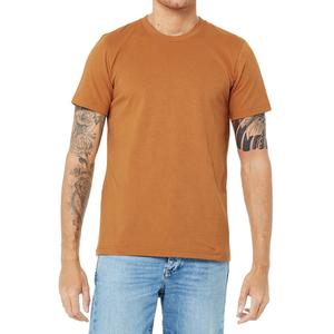 Camiseta de Algodón Lisa al por Mayor para Hombre - Comprar Camiseta de Algodón, Camiseta de Algodón con Cuello Redondo para Fitness, Camisetas para Hombre - Product Image 2