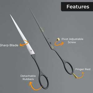 Tijeras de Peluquería Profesionales de Acero Inoxidable con Acabado Espejo, Diseño Plegable de 32 Dientes, Borde Premium - Product Image 6