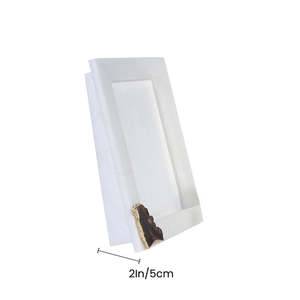 Elegant Handmade <b>White</b> Marble Photo <b>Frame</b> with Natural Stone Finish for Luxury Home Decor Wall Mount Office Display Gift Use - Product Image 2
