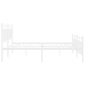 Base de Cama Doble de Acero con Recubrimiento en Polvo Blanco, Categoría de Productos de Camas Metálicas - Product Image 6