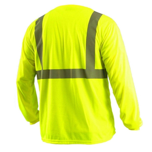 Camiseta de Trabajo de Alta Visibilidad con Reflectores, Ropa de Trabajo OEM al Por Mayor - Product Image 3