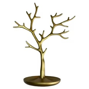 ชั้นวางเครื่องประดับโลหะดีไซน์หรูหรา หลายชั้น สำหรับจัดแสดงสร้อยคอและต่างหู - Product Image 3