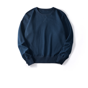 345GSM Custom Embroidery Crewneck <b>Sweater</b> Regular Fit <b>Fleece</b> Sweatshirt Custom Logo Wholesale Men's Winter 100% Cotton - Product Image 5