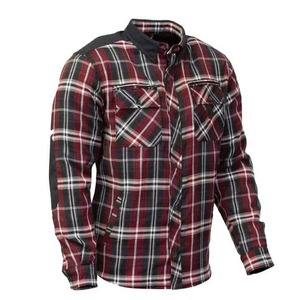 Camisa de Motociclista de Franela Reforzada con Aramida, Unisex, con Protección Certificada CE, Diseño a Cuadros, Personalizable, Venta al Por Mayor - Product Image 3