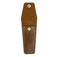 Étui de poche en peau de mouton pure pour rasoir à double bord affûtage support Protection étui à outils de sécurité