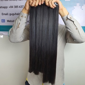 Paquetes de cabello Remy vietnamita súper doble dibujado de 22 pulgadas hueso recto con cierre HD cabello humano de alta calidad - Product Image 6