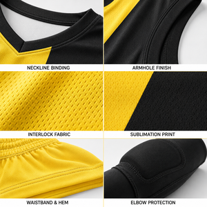 Tenue de ligue de basketball personnalisée : Maillot et short d'équipe personnalisés, kit de compétition à séchage rapide - Product Image 4