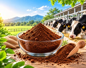 Poudre d'hydrolysat de protéines enzymatiques à 85 % pour bovins et animaux d'élevage, peptides digestibles, ingrédient de remplacement du lait de veau - Product Image 3