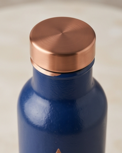 Botella de Agua de Cobre Esmaltada Artesanal con Diseño Botánico de Lujo, Estilo Ayurvédico, Ecológica, para Bebidas - Product Image 3