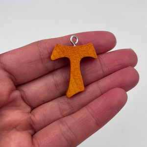Pendentif en bois naturel fait main réutilisable de 24x27 mm pour accrocher au mur, accessoires religieux - Product Image 6