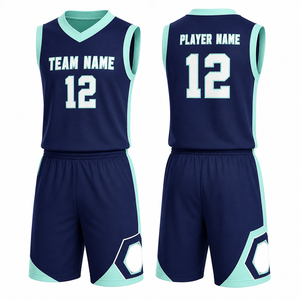 Uniforme de Baloncesto Color Verde Menta, Conjunto Personalizado de Camiseta y Pantalones Cortos para Equipo, Ropa Deportiva Sublimada Premium - Product Image 1