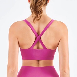 New Arrival Women's High Support Seamless Sports Bra Front Logo Pakistan Made Gym Yoga Fitness Wear 2026 - Product Image 2