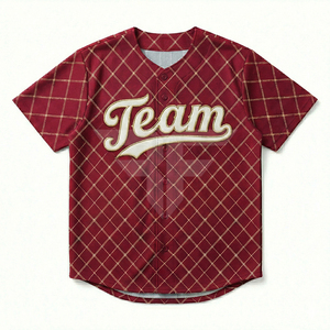 Maillots de baseball cousus en tissu mesh robuste, coupe unisexe, manches courtes, respirants - Product Image 4