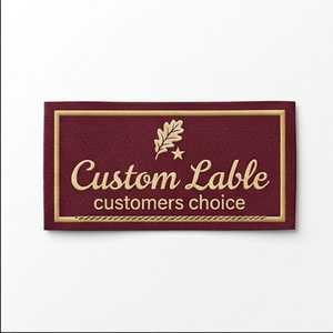Custom Eco-friendly Printed Labels Clothing Garment <b>White</b> Soft <b>Satin</b> Wash Care Label for Garment - Product Image 1