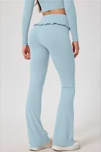 High Waist <b>Flare</b> Yoga Pants Women Squat Proof Tummy Control Bootcut <b>Leggings</b> Skinny Elastic Waist Workout Gym - Product Image 2
