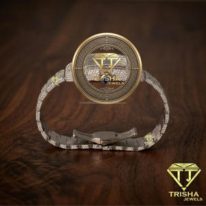 Reloj de Diamantes Moissanite Premium, Reloj Automático de Lujo Estilo Hip Hop, Reloj Mecánico VVS Brillante para Hombre - Product Image 4