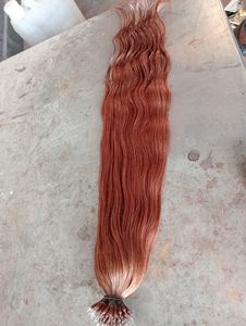 Nano <b>Ring</b> Indian Hair Extension Ash Blonde Double Drawn Remy Cuticle Aligned Pre-Bonded Human Hair Extensions Raw Hair - Product Image 2