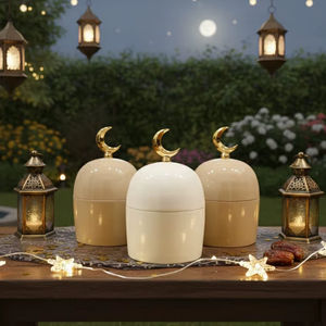 Elegante Tarro Decorativo con Dátiles y Dulces, un Set de Regalo de Lujo para Ramadán, Ideal para Regalar y Mejorar sus Celebraciones del Iftar - Product Image 1
