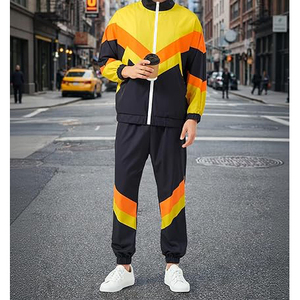 Lightweight Jacket And Pants Set With Back Ventilation Opening For Air Flow Windbreaker <b>Tracksuit</b> - Product Image 3