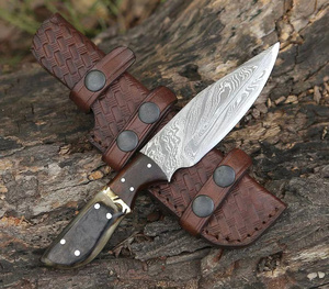 Premium Handmade Fixed Blade Utility / skinning/ hunting / <b>camping</b> Knife with Leather Sheath for Wholesale USA Europe Buyers - Product Image 5