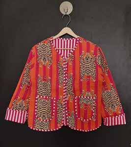 Nouvelle Veste Écologique Matelassée en Coton Tricoté Imprimé Floqué 2026, Style Bohème Ethnique, Motif Léopard Respirant, Cadeau Idéal pour Femme - Product Image 1