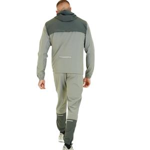 ชุดวอร์มผู้ชายแบบมีโลโก้สั่งทำ เสื้อแจ็คเก็ตกันลม กางเกงจ็อกเกอร์ ระบายอากาศ ชุดวอร์มสองชิ้นสำหรับผู้ชาย - Product Image 5