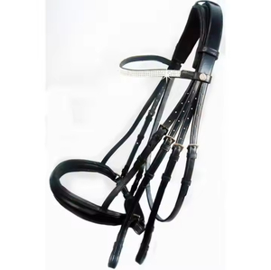 Bridon d'entraînement Hackamore réglable en cuir sans mors pour chevaux, conception durable pour l'équitation western et l'entraînement équestre - Product Image 6
